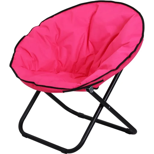 "Folding chair Folding chair Garden chair Upholstered chair foldable Pink 80 x 80 x 75 cm image"