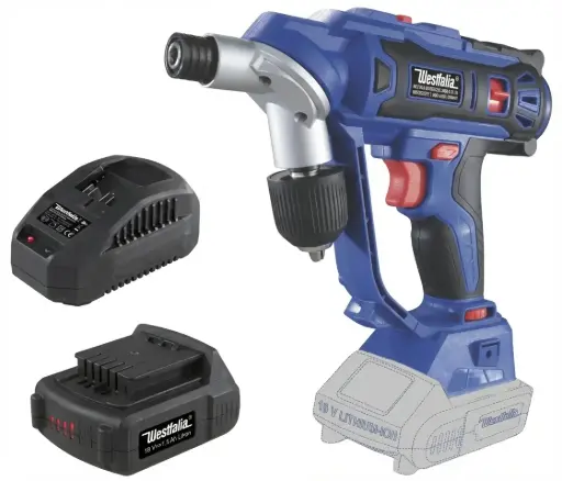 "Accu-boormachine Twin Drill 18 V Li-Ion ATD18 + Accu 18 V Li-Ion 1,5 Ah + Lader ALG 18 V Li-Ion, 2,4 Ah image"