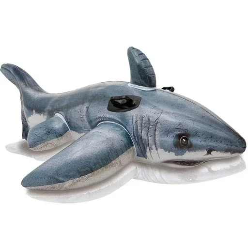 "Inflatable great white shark image"