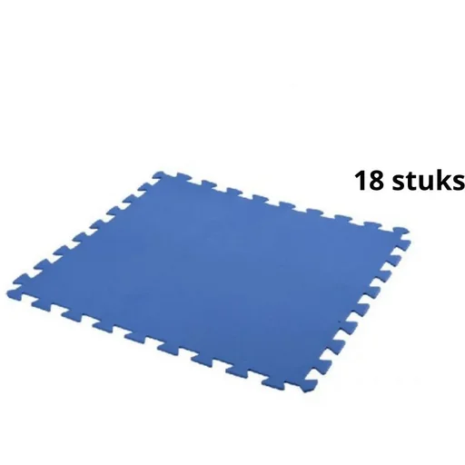 "Free and Easy Foam swimming pool tiles blue 50 x 50 cm - 18 pieces - 4.5m² image"