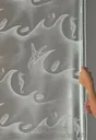 Replacement curtains corner Dur OCEAN, white 130 + 55 cm, including rod and small parts (1 pair)