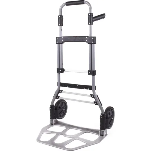"Foldable trolley - 51x48.5x107 cm - max 120 kg - aluminum image"