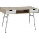 Desk PC table office table work table computer table with 2 drawers 120 x 60 x 76 cm
