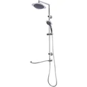 Rain shower shower system hand shower 5 shower modes square silver