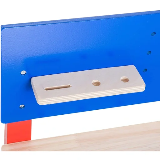 "Children's Workbench Workshop Deluxe Children's Workbench Accessories 20 PC Toys Red Blue L46xW30xH65 image"