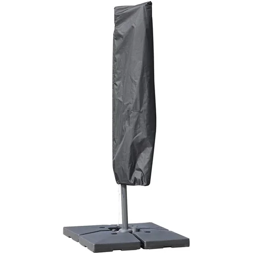 "Parasol protective cover up to Ø300cm cover umbrella protective cover with zipper black 200 x 50/80 cm image"