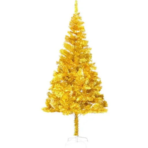 "Christmas tree with stand 180 cm PET gold-colored image"