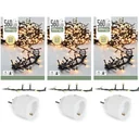 3x Christmas tree lights 11 meters Smart controllable by phone 560LED for indoor use MET Perel Smart home
