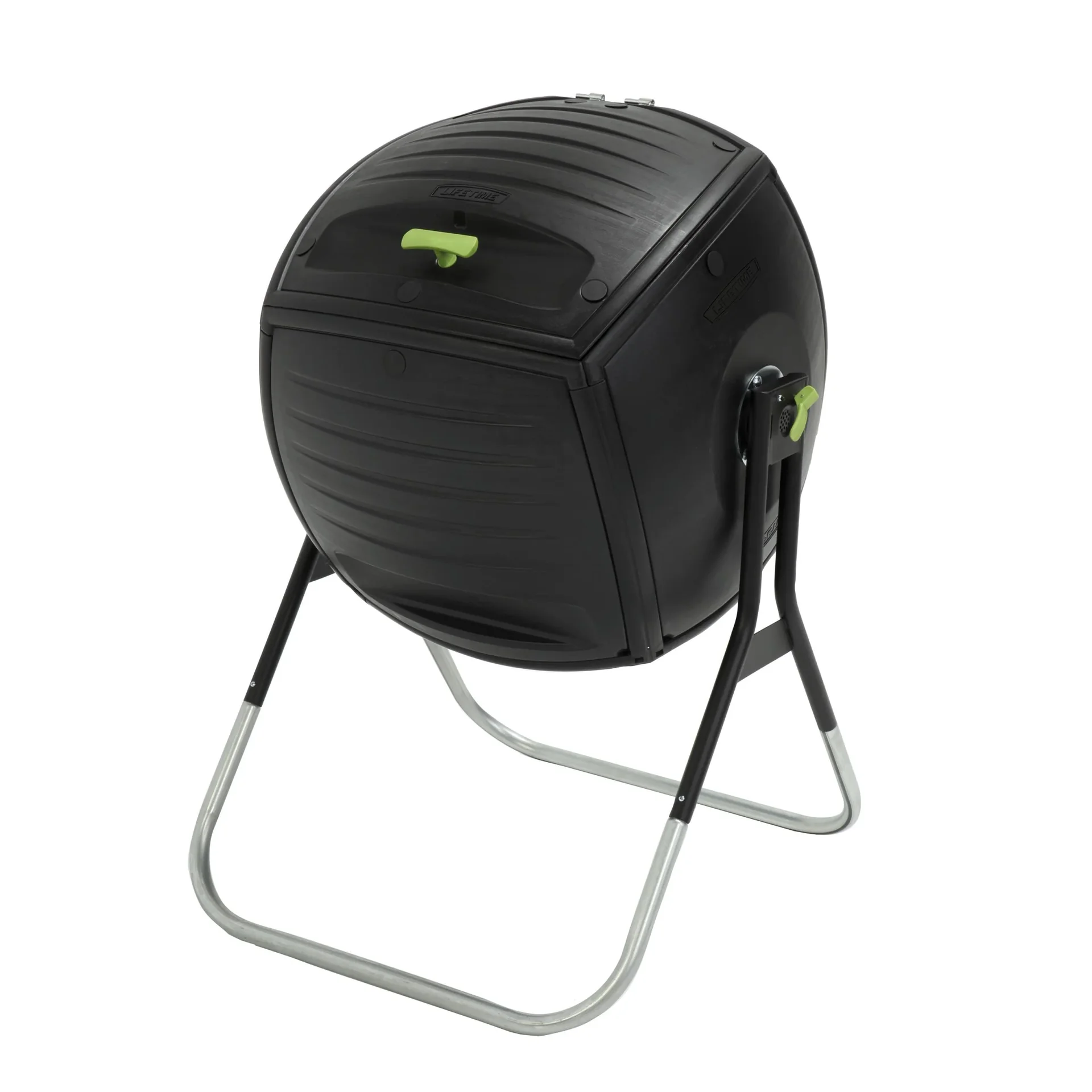 "Lifetime Compostvat Premium 189 L 77×75×112 cm Zwart – gemakkelijk draaibare trommel image"