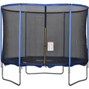 Trampoline with safety net blue, black
