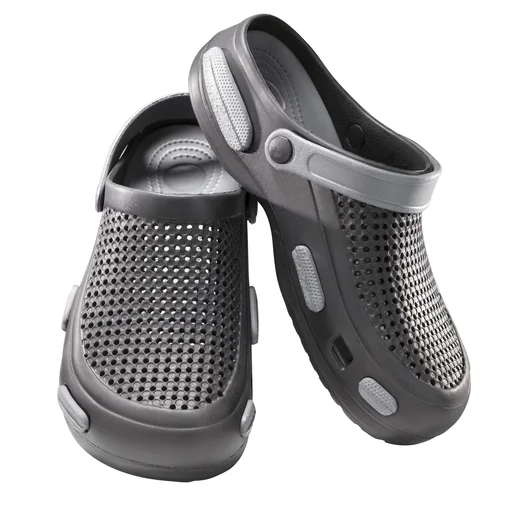 "Leisure mules with removable footbed, color black/grey, size 39 image"