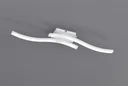 LED ceiling light ROUTE, 2x5 W, 4000K, 2x500 lm, matt white, plastic white