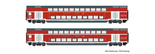 "2-piece set: double-decker carriage, DB AG (AC) image"