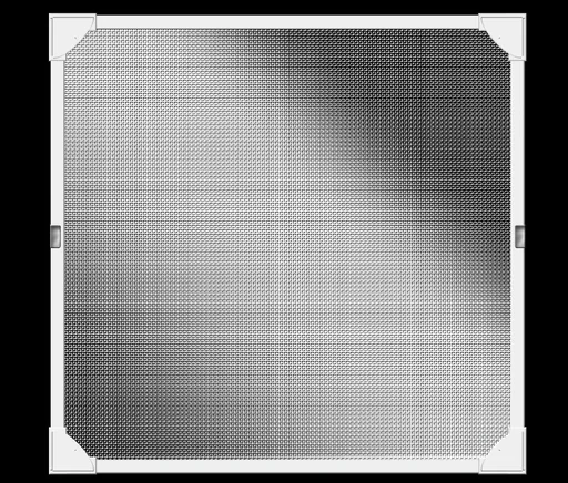 "Fly screen magnetic frame with REFLECTION fabric, white, 100 x 120 cm image"