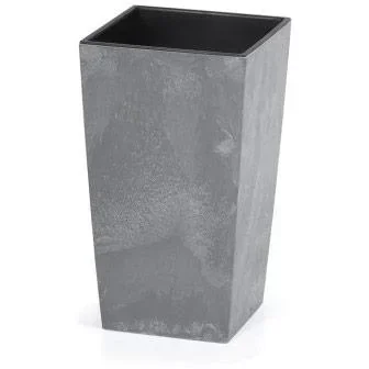 "Flowerpot Concrete Design 26L Anthracite, 26.5 x 26.5 x 50 cm image"