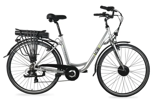 "Unisex city e-bike, 28 inches, frame height 50 cm, 7-speed hub gear, silver, SilverLine, 10 Ah image"