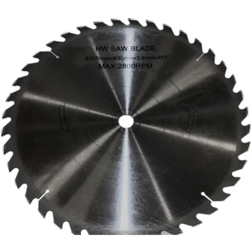 "TCT saw blade Ø505x30mm 40T image"
