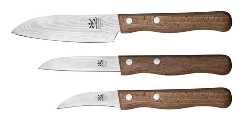 "Damascus knife set Medi, 3-piece image"