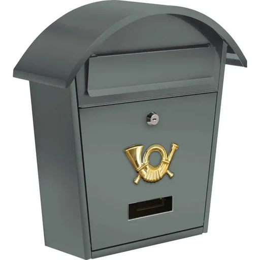 "NL Letterbox Graphite with 2 buttons - 380x320x105 mm image"