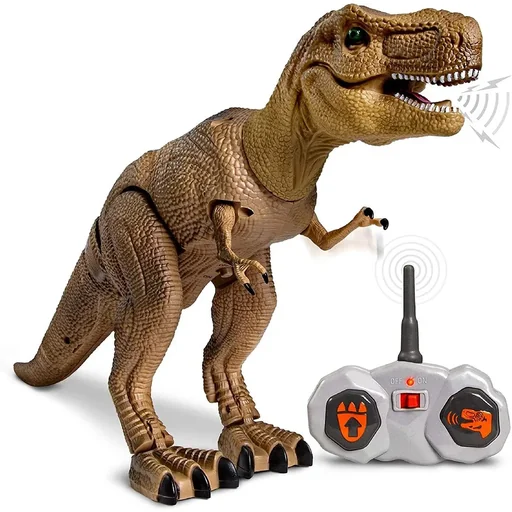 "Discovery Kids RC T-Rex Dinosaur moving and walking dinosaur with sound and moving mouth image"