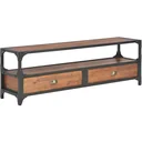 TV cabinet with 2 drawers 120x30x40 cm solid pine