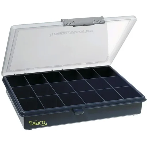 "Raaco Assortment box Assorter, 18 attached compartments image"