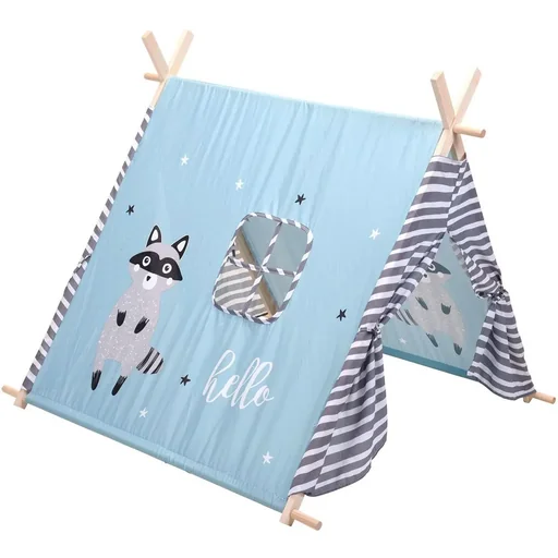 "KidCollection Tipi Tent - 106 x 101 x 101 cm - Blue image"