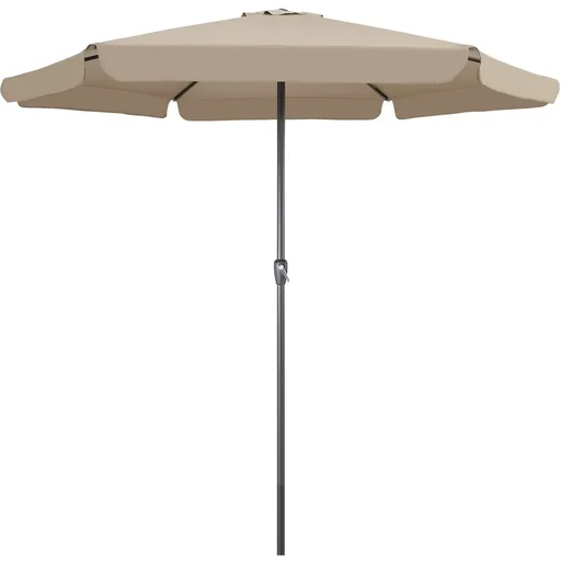 "Aluminium XXL parasol - taupe - Ø330cm - 266cm high - water-repellent image"