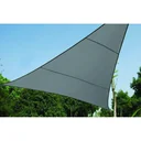 Water-permeable sun sail - triangular - 5 x 5 x 5 m - charcoal