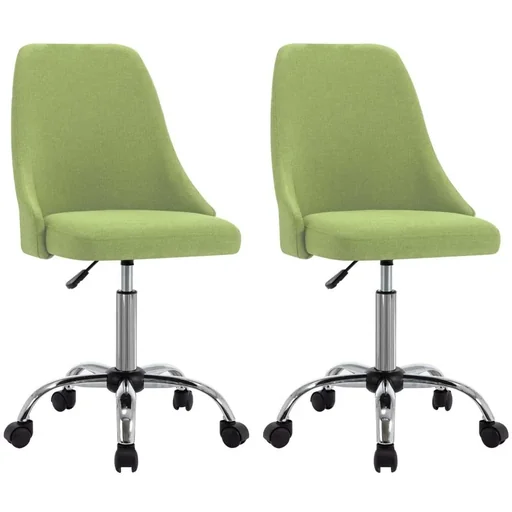 "Dining chairs 2 in green fabric image"