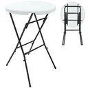 Bearded plastic folding Ø80cm white