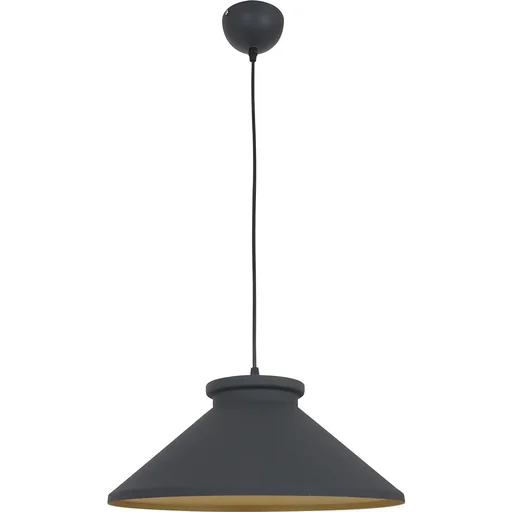 "Hanging lamp ceiling lamp ceiling spotlight industrial vintage E27 40W metal black ?37 x H14.5 cm (without bulb) image"