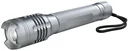 High-power LED flashlight, titanium-colored