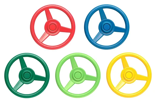 "Steering wheel blue Ø300 mm for play equipment image"
