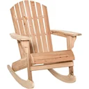 Adirondack garden chair, rocking chair, rocking armchair, garden chair, garden furniture, balcony chair, natural, 77 x 94 x 97 cm