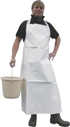 "White work apron - ideal for agricultural work image"