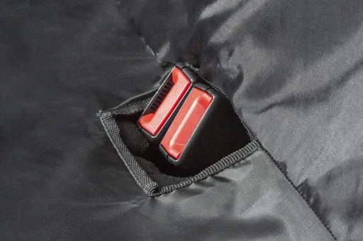 "Protective cover for rear seat universal size with belt guide Outdoor Sports black image"