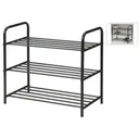 Shoe rack with 3 layers 58x34x66 cm