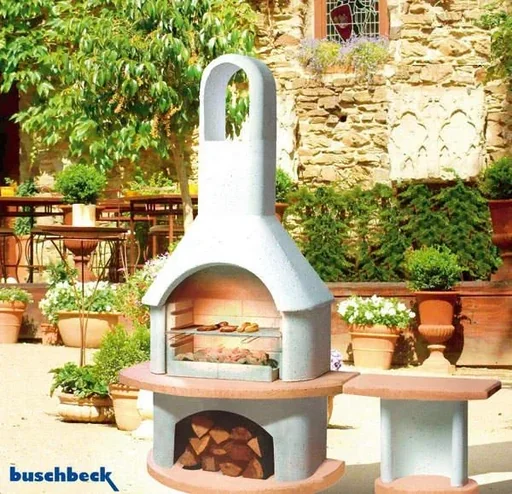 "Garden barbecue CARMEN with table GEORGIA image"