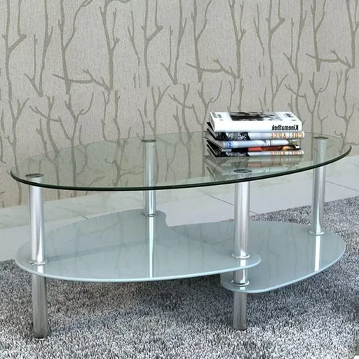 "Coffee table with exclusive design white image"