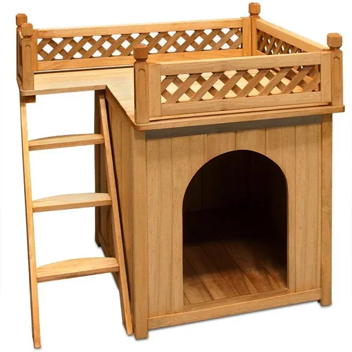 "Dog house with balcony image"
