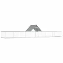 Chicken coop 10x2x2 m galvanized steel