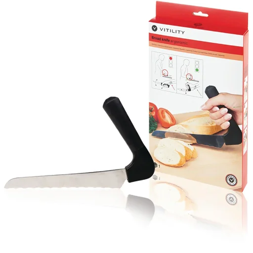 "Ergonomic bread knife image"