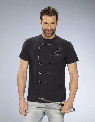 "T-Shirt Grillmeister, color black, size M image"