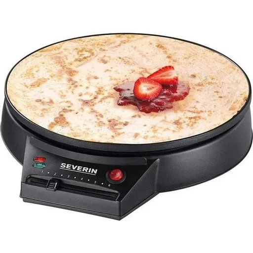 "Crepe Maker / Pancake Iron - 1000 Watt - Black image"