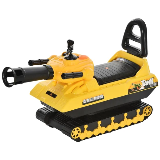 "Children's ride-on car as a tank image"