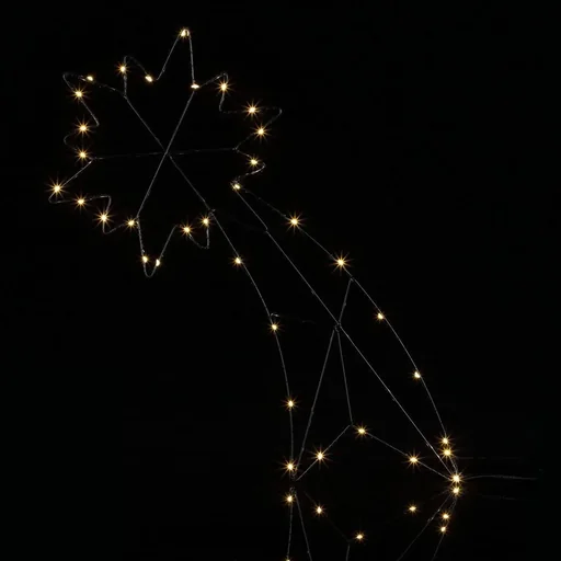 "Falling Star - LED - Christmas lights - with timer - 59 x 26 cm - Warm White image"
