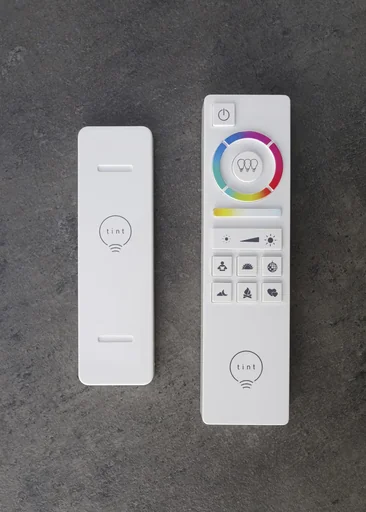 "Remote control tint, white image"