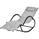 Rocking lounger with pillow
