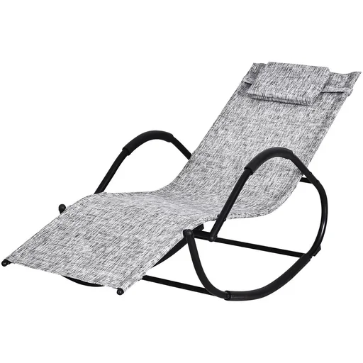 "Rocking lounger with pillow image"